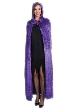 B048-4Halloween cape costume party performance clothing dense velvet cloak witch